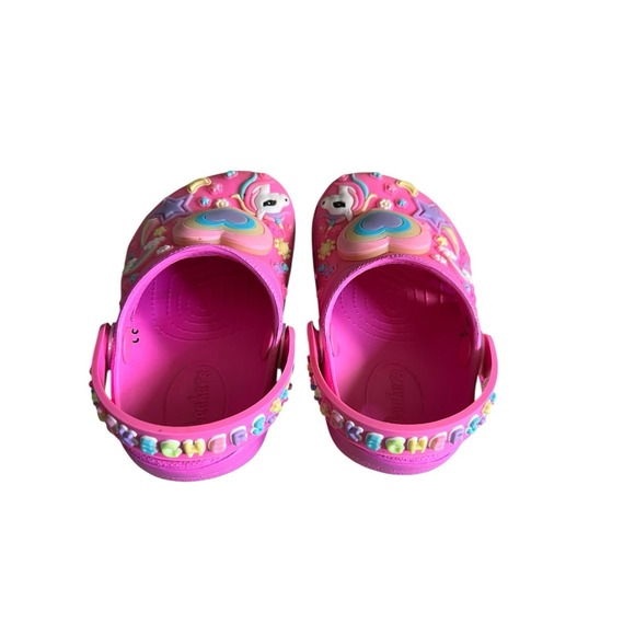 Skechers Girl's Heart Charmer-Girly Land‎ Clog Toddler Girl Size 5 Hot Pink - Picture 3 of 6